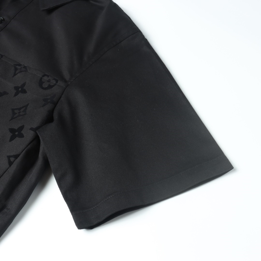 高仿LV*SS24系列1AFR05襯衫短袖黑色男款