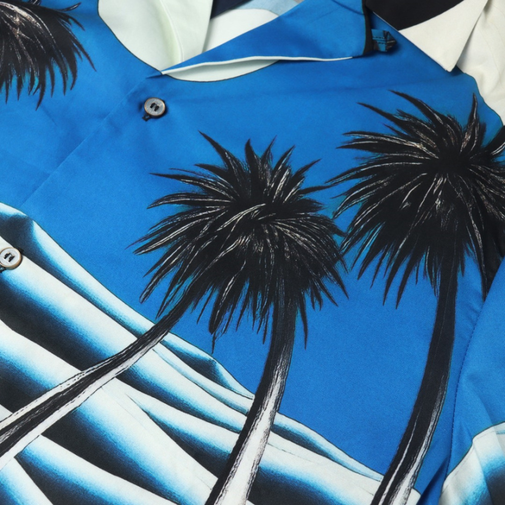 高仿LV*SS24系列1AFQYH風景印花短袖襯衫