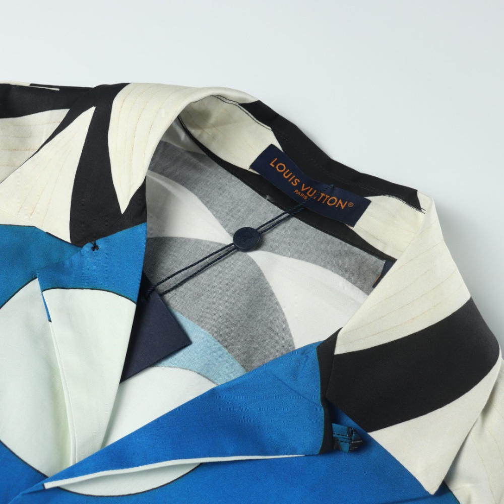 高仿LV*SS24系列1AFQYH風景印花短袖襯衫