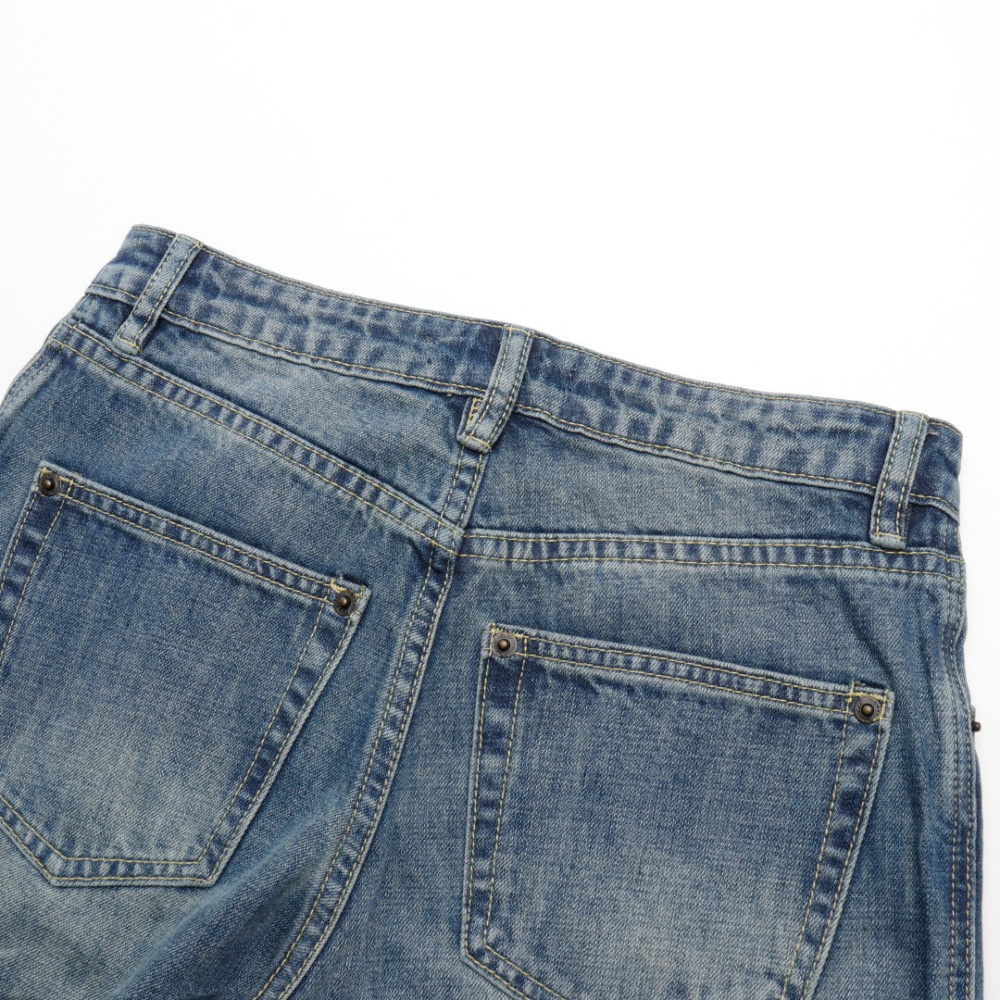 高仿LV*SS23系列1ACD65丹寧牛仔喇叭褲