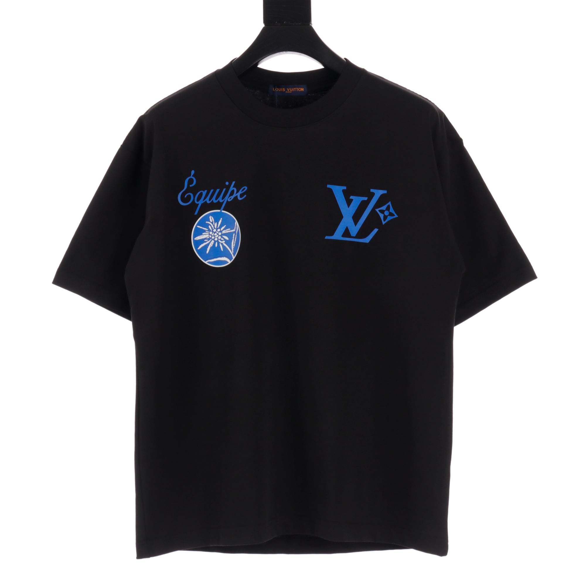 高仿LV*SS24系列1AFR004菊花印短袖黑色