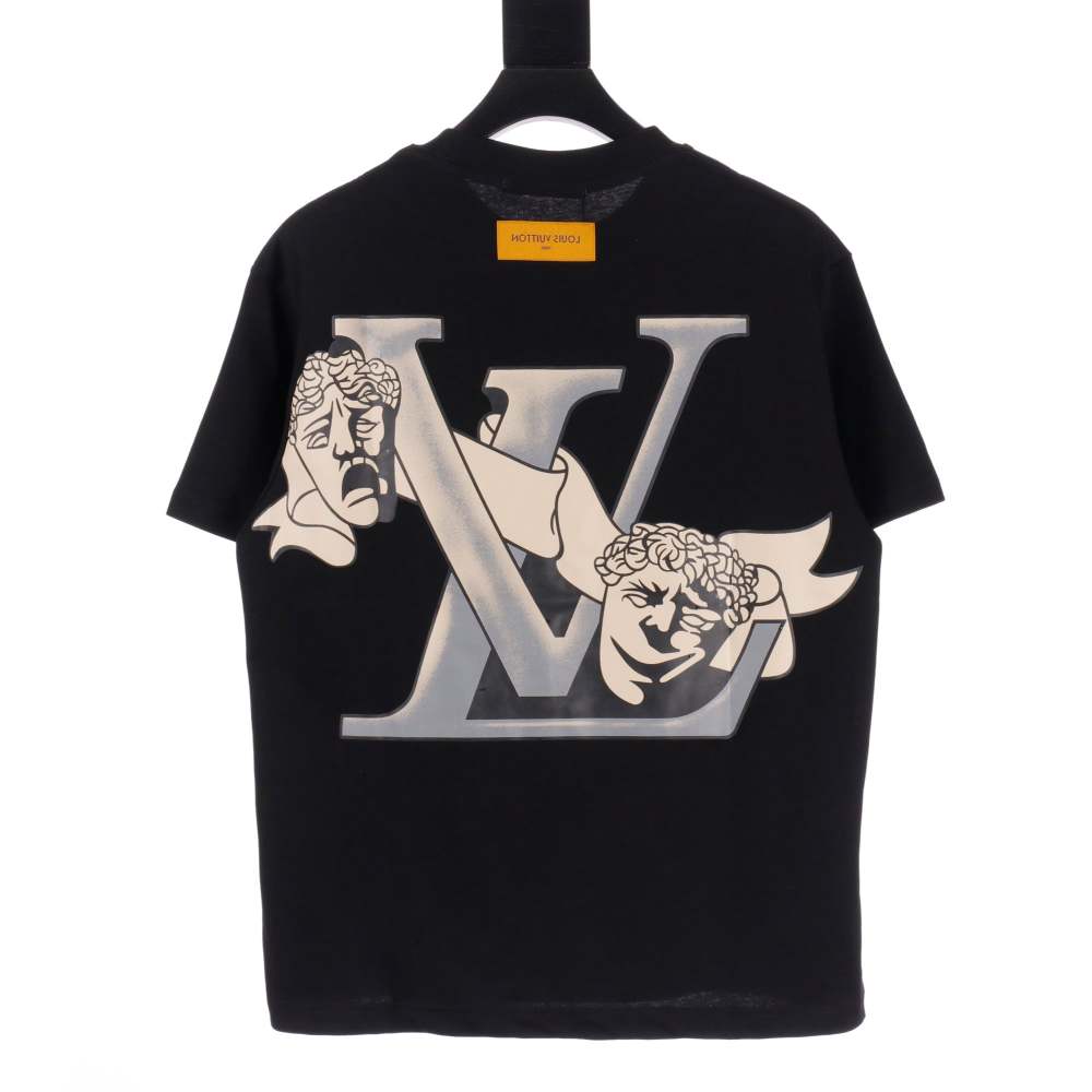 高仿LV*SS24系列1AFR007雙面人小丑短袖黑色