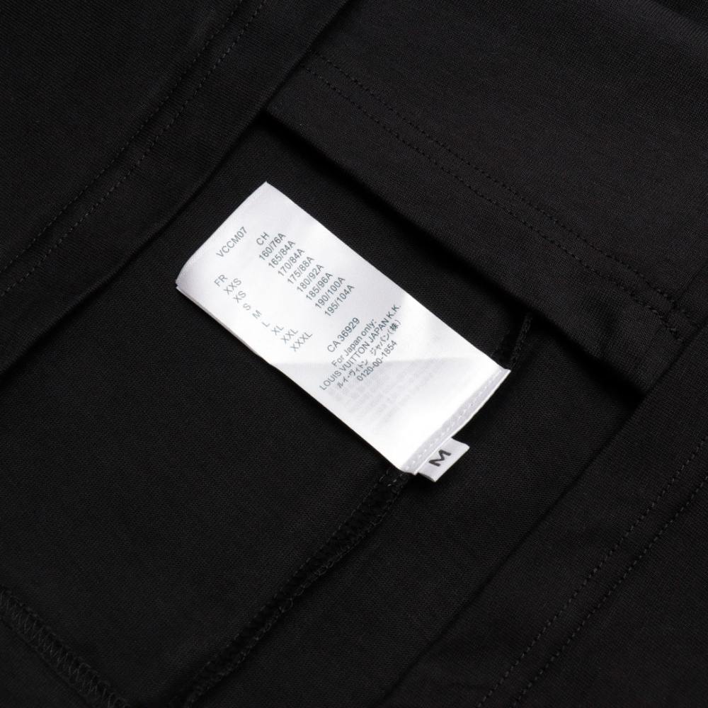 高仿LV*SS24系列1AFR004菊花印短袖黑色