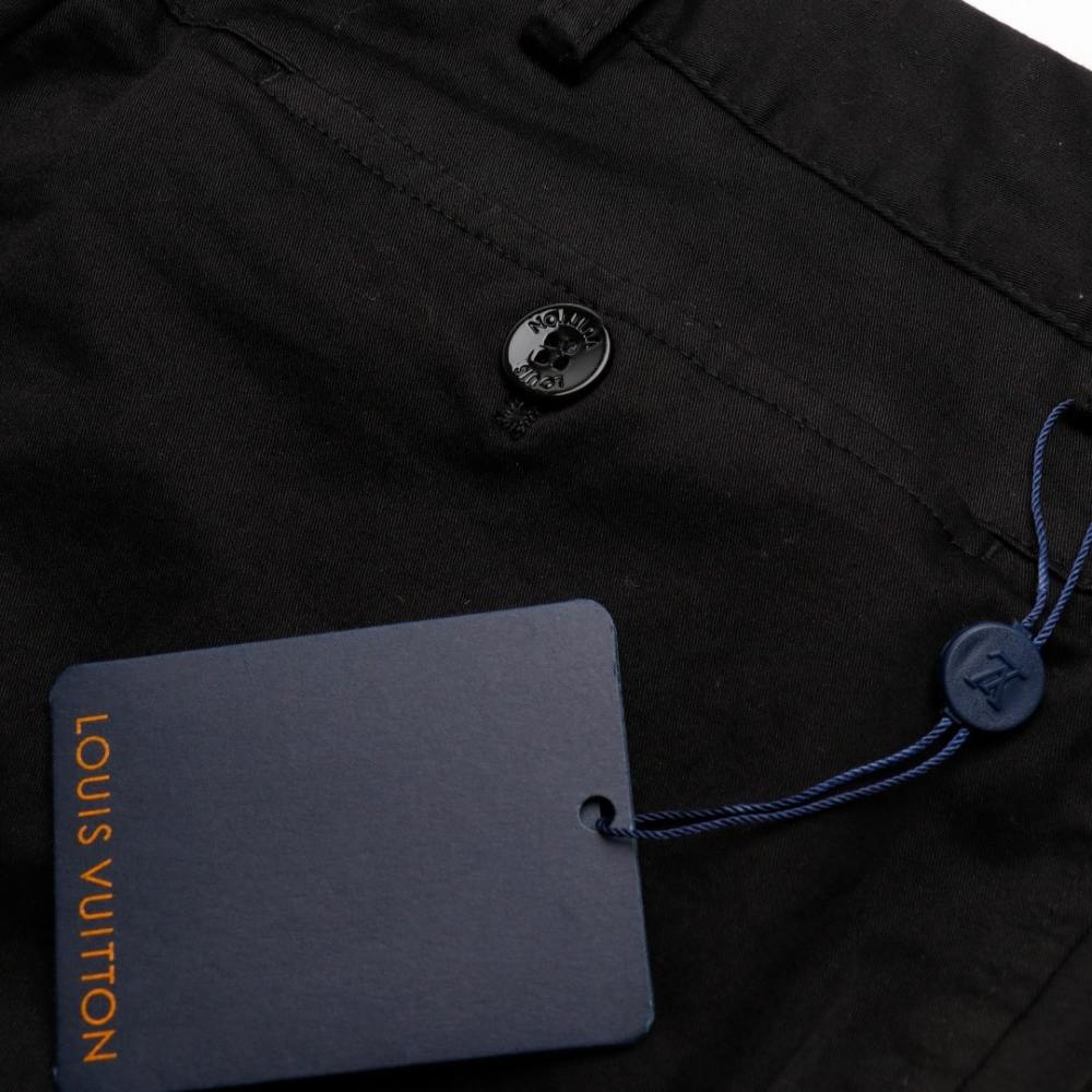 高仿LV*SS24系列純色老花植絨工裝褲