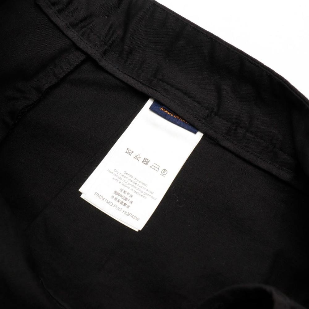 高仿LV*SS24系列純色老花植絨工裝褲