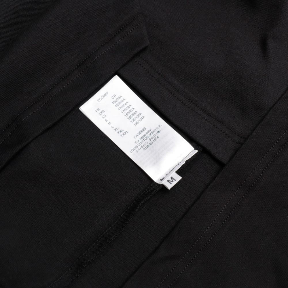 高仿LV*SS24系列1AFR002貝殼印花短袖黑色