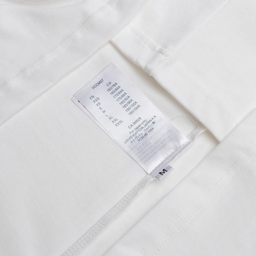 高仿LV*SS24系列1AFR001貝殼印花短袖白色