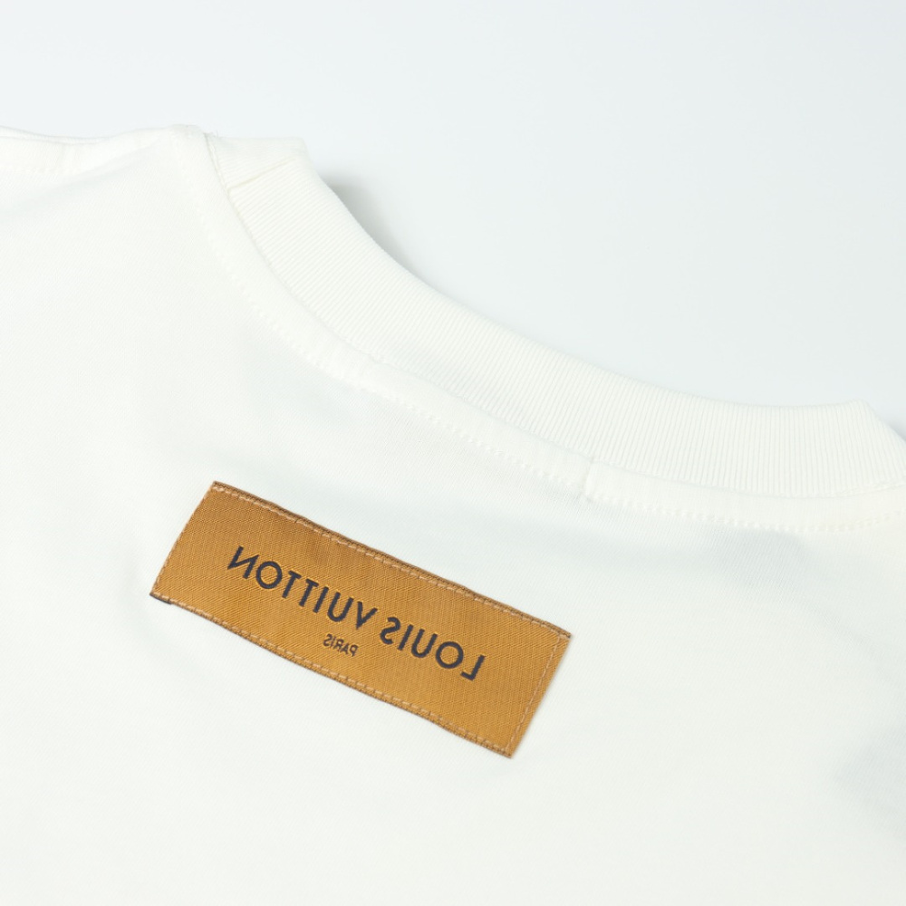 高仿LV*1AFR0025彩色項鏈LOGOT恤白色