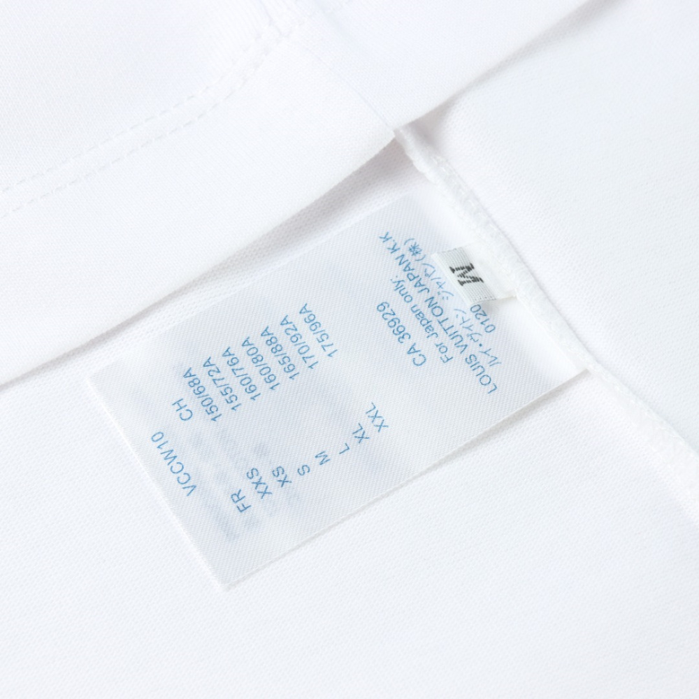 高仿LV*SS24系列1AFR0017水墨印花短袖白色