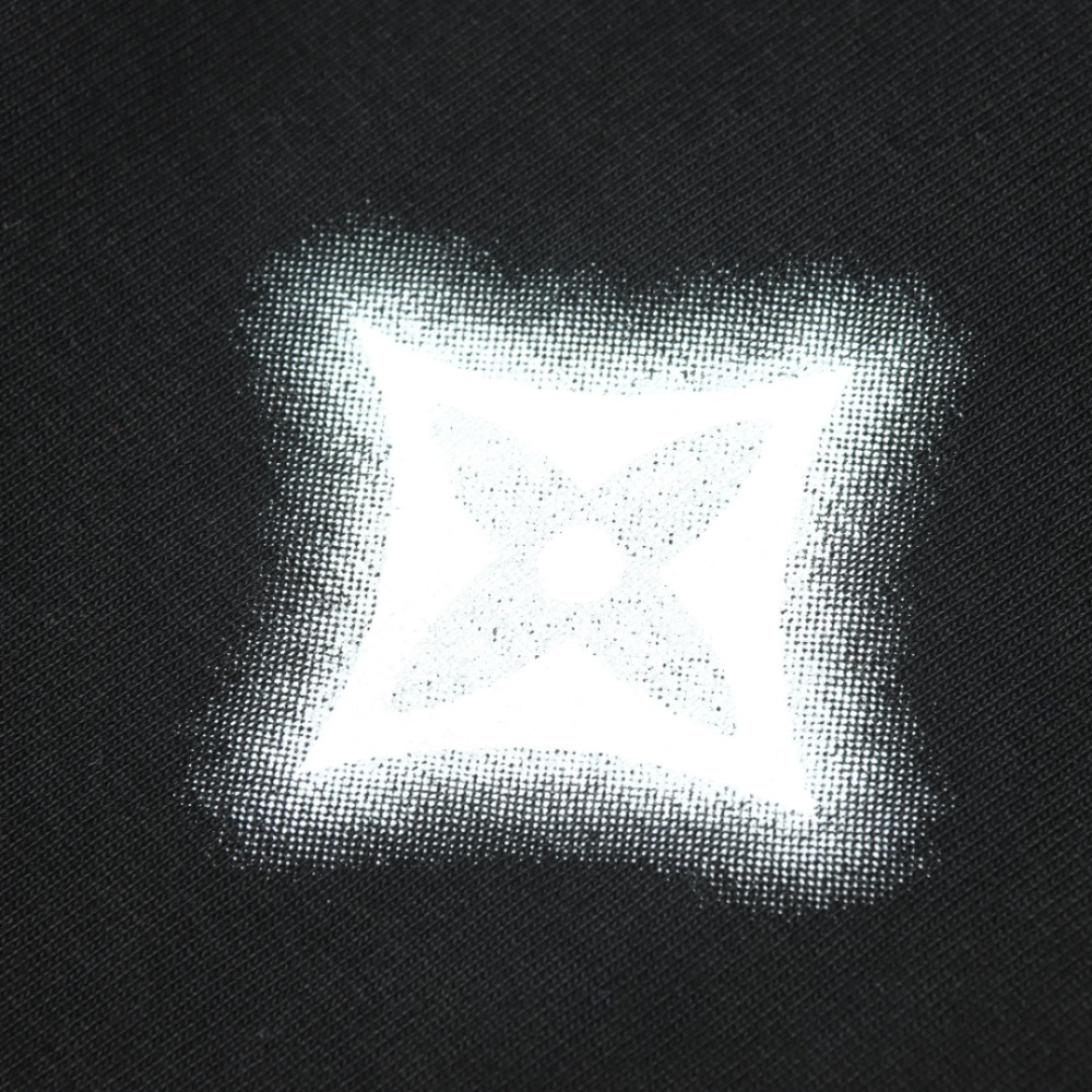 高仿LV*SS24系列1AFR0018水墨印花短袖黑色