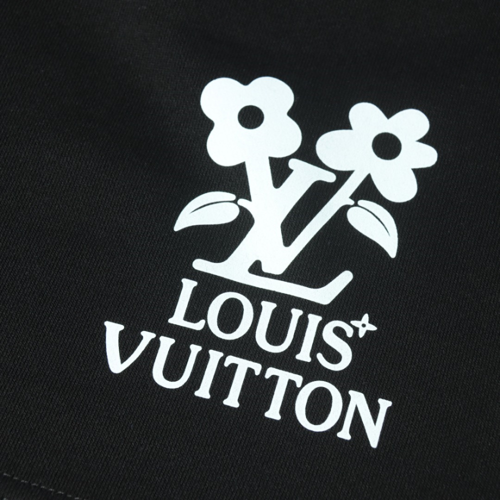 高仿LV*TulerSS24系列1AFIDI花卉刺繡短褲