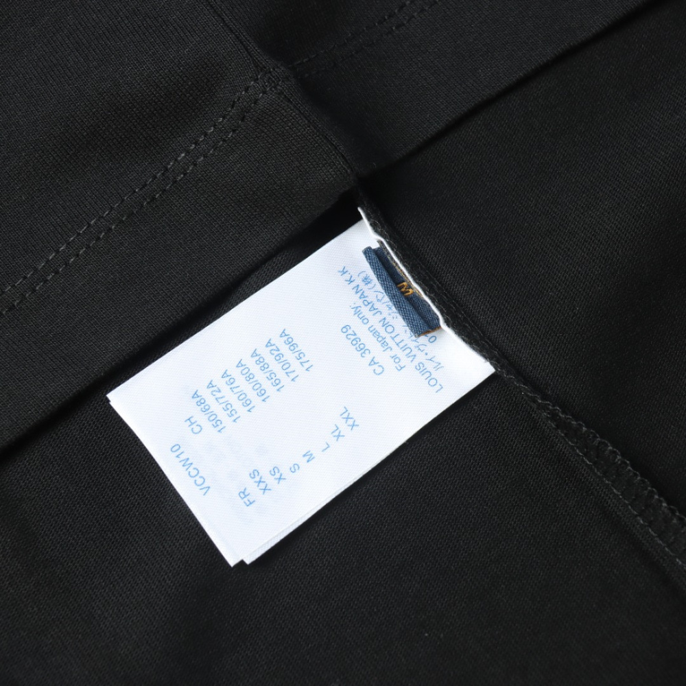 高仿LV*SS24系列1AFR0018水墨印花短袖黑色