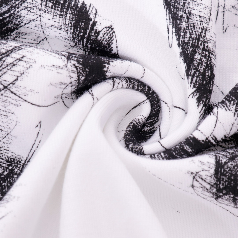 高仿LV*SS24系列1AFR0021素描字面短袖白色