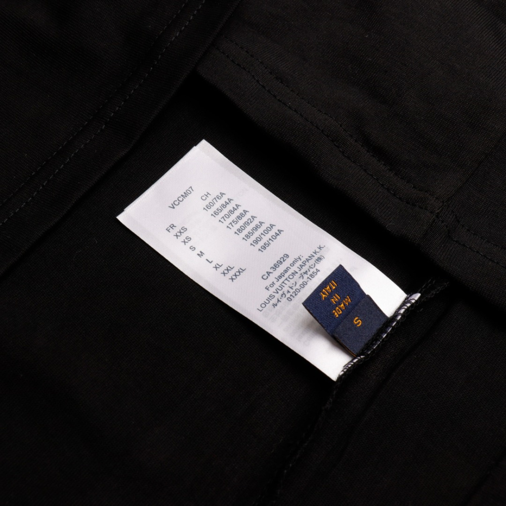 高仿LV*SS24Nigo系列1AFR0024小老虎刺繡T恤黑色