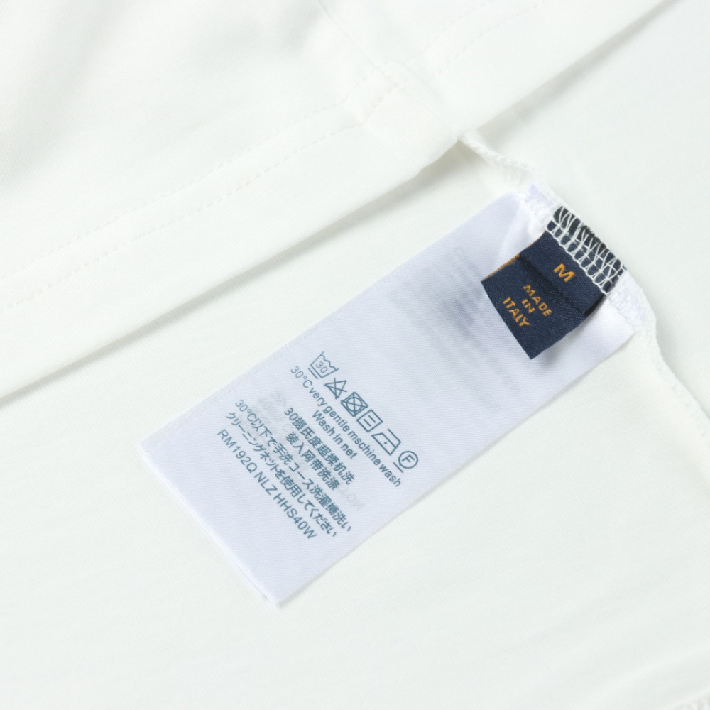 高仿LV*SS24系列1AFR0013手繪刺繡短袖白色