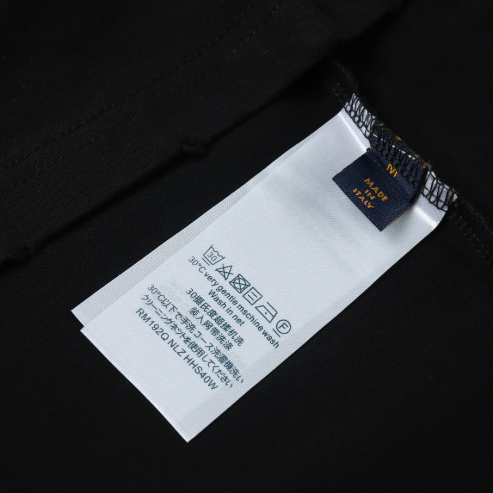 高仿LV*SS24系列1AFR0014手繪刺繡短袖黑色