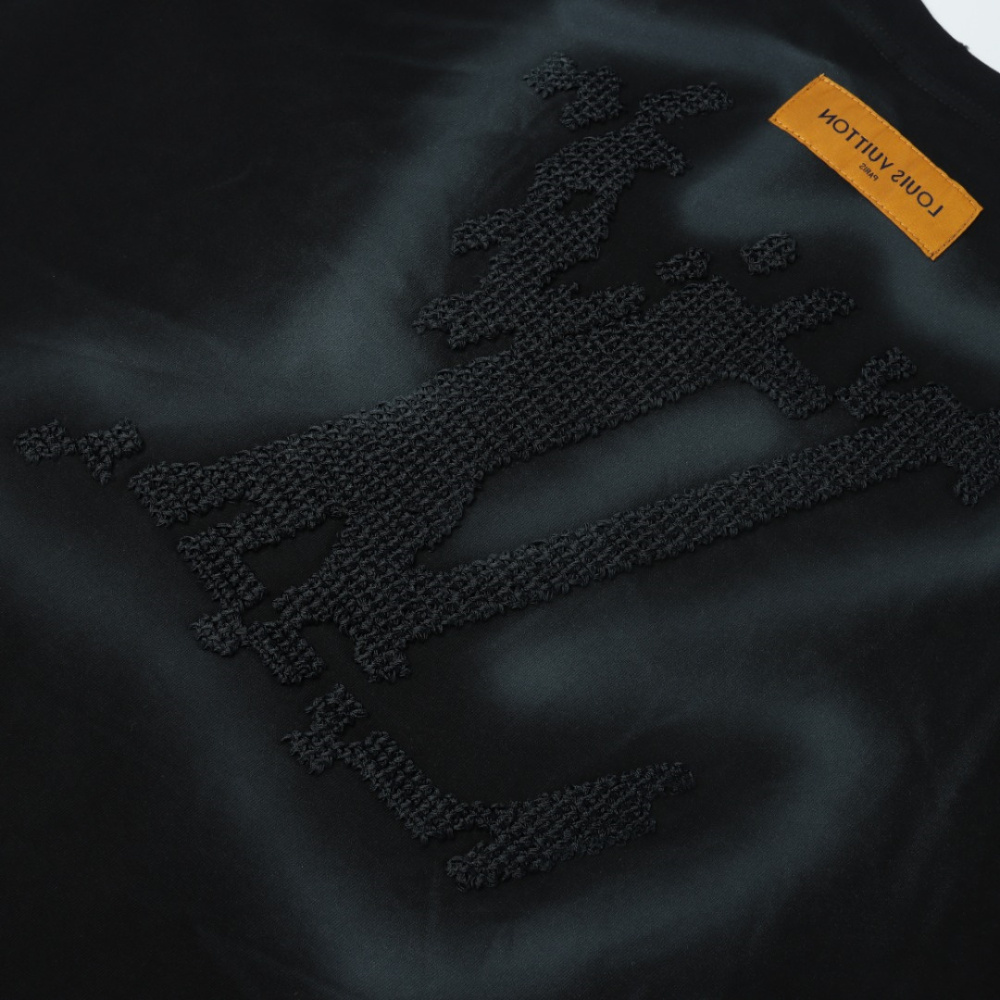 高仿LV*SS24系列1AFR0014手繪刺繡短袖黑色