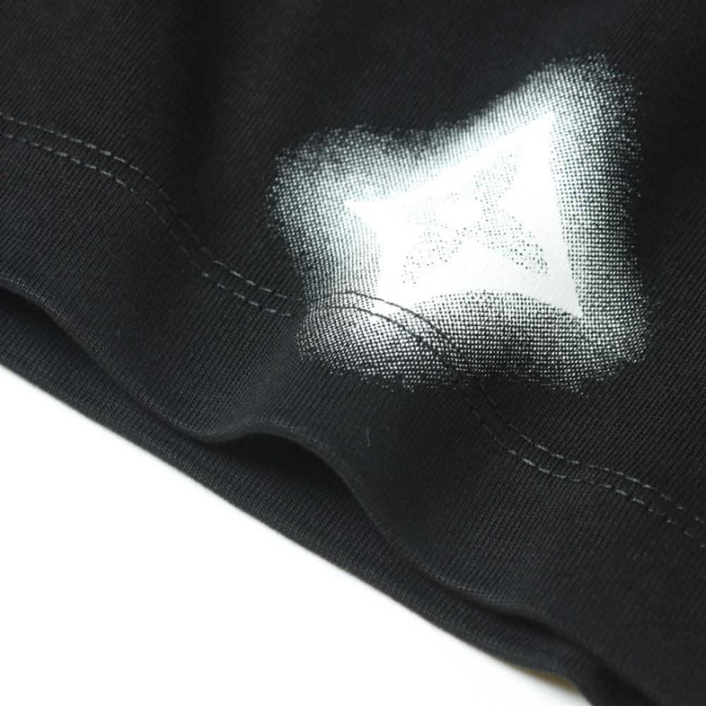 高仿LV*SS24系列1AFR0018水墨印花短袖黑色