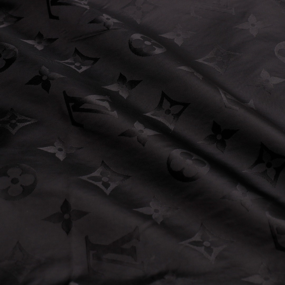 高仿LV*SS24系列1AFR0012暗紋提花沙灘褲黑色