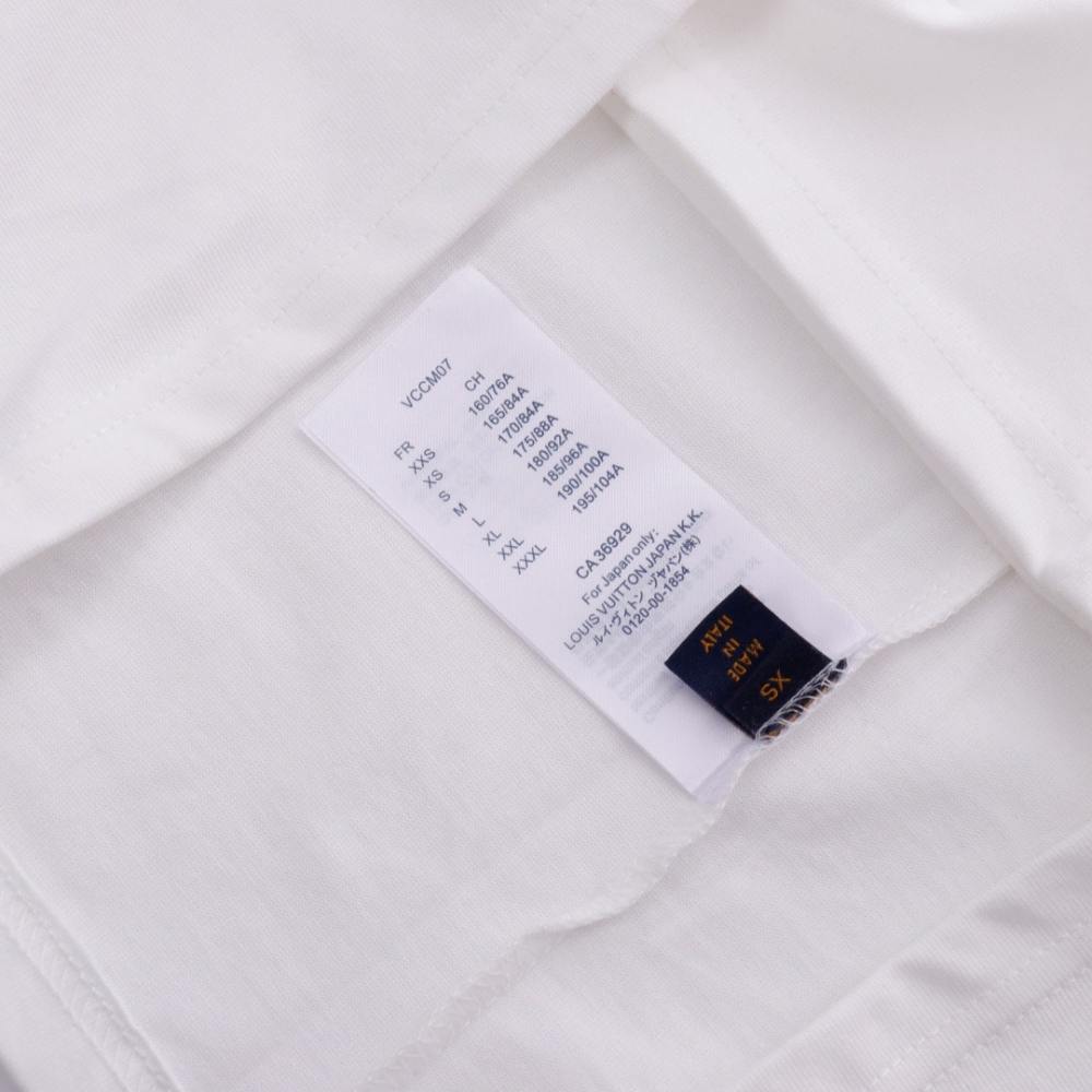 高仿LV*SS24系列1AFR008四葉草刺繡短袖白色