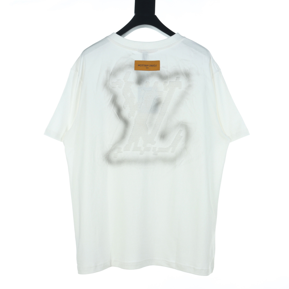 高仿LV*SS24系列1AFR0013手繪刺繡短袖白色