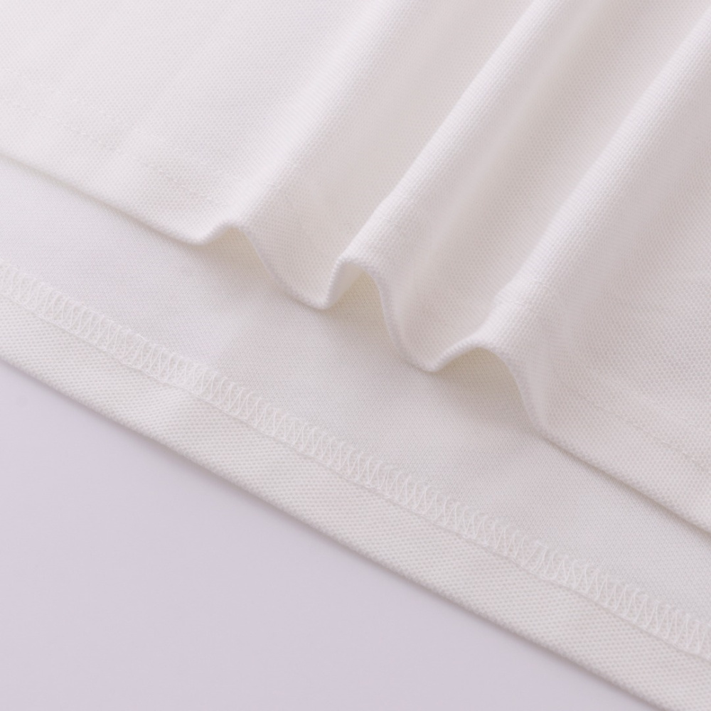 高仿LV*SS23系列1AFR006彩標刺繡POLO衫白色