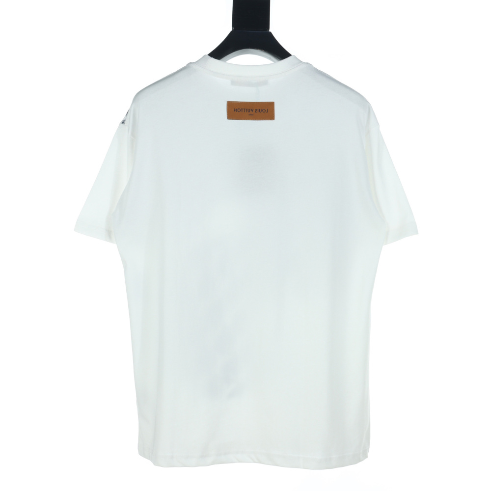 高仿LV*1AFR0029滿印塗層LOGOT恤白色