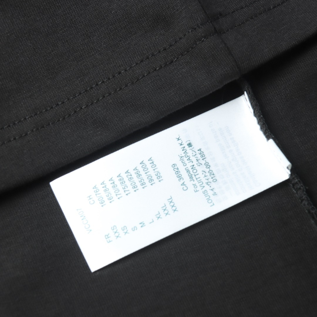 高仿LV*1AFR0027線條LOGOT恤黑色