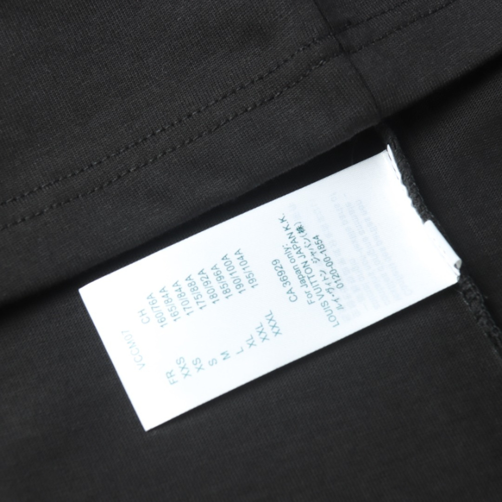 高仿LV*1AFR0027線條LOGOT恤黑色