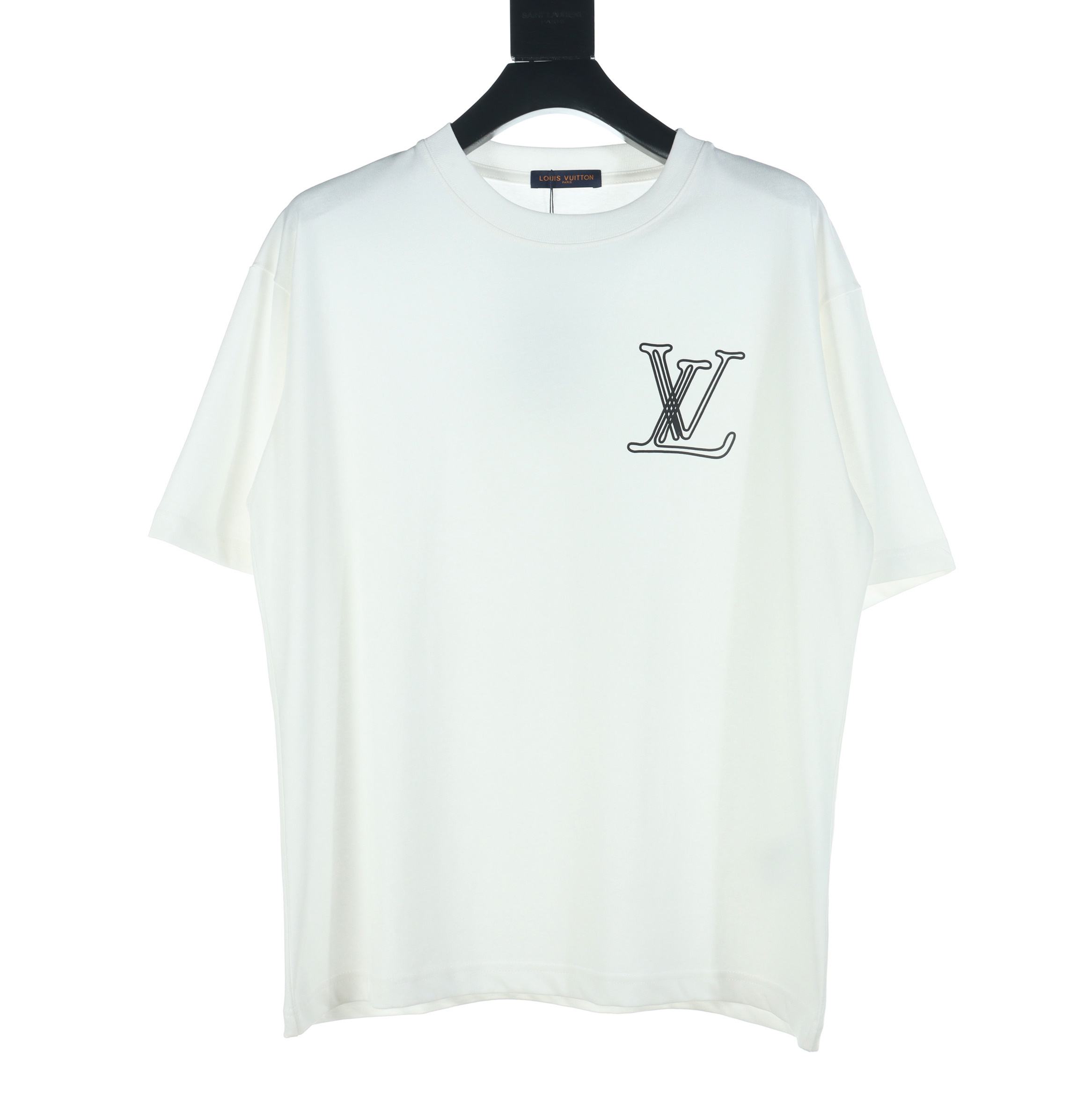高仿LV*1AFR0027線條LOGOT恤白色