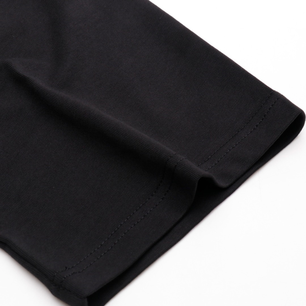 高仿LV*1AFR0035背後小花塗層T恤黑色