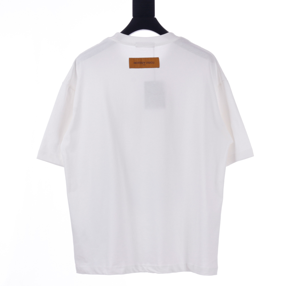 高仿LV*SS24系列1AFR0031保齡球塗層T恤白色