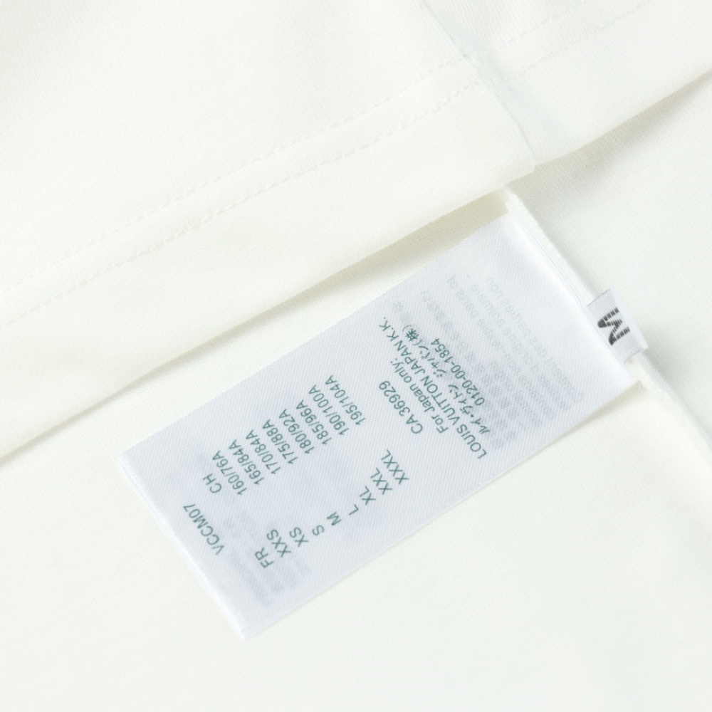 高仿LV*1AFR0027線條LOGOT恤白色