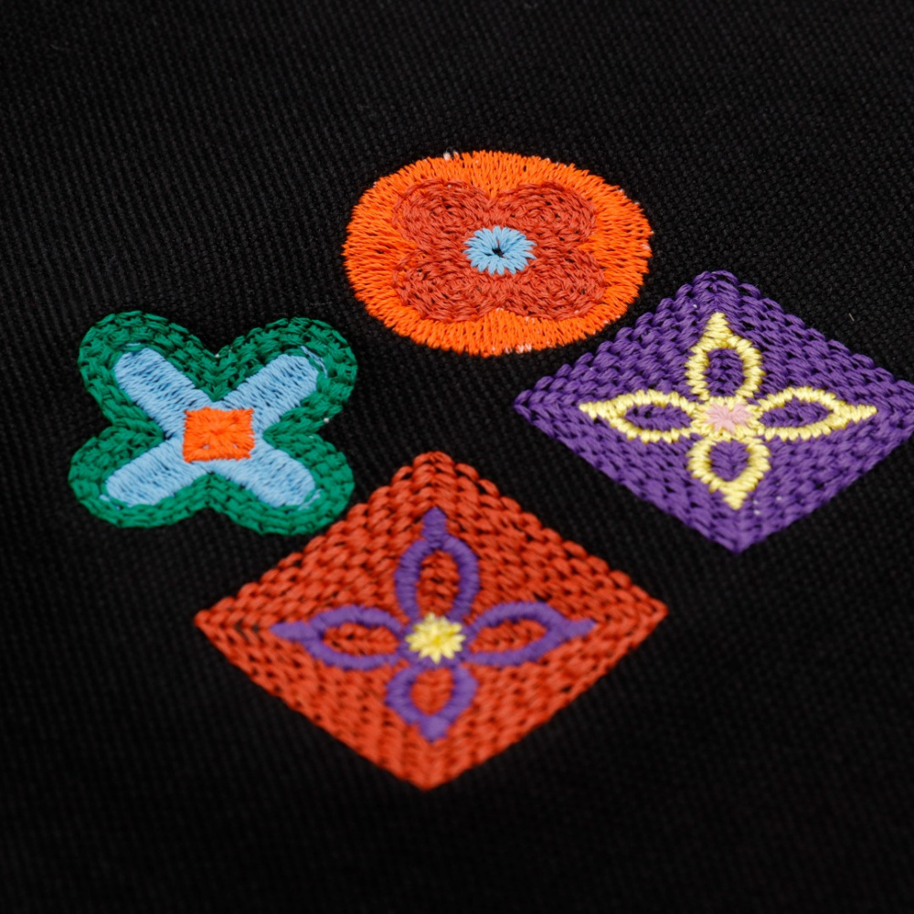 高仿LV*SS23系列1AFR0037彩標刺繡POLO衫黑色