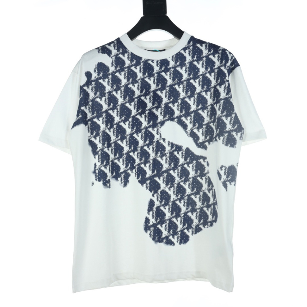 高仿LV*1AFR0029滿印塗層LOGOT恤白色