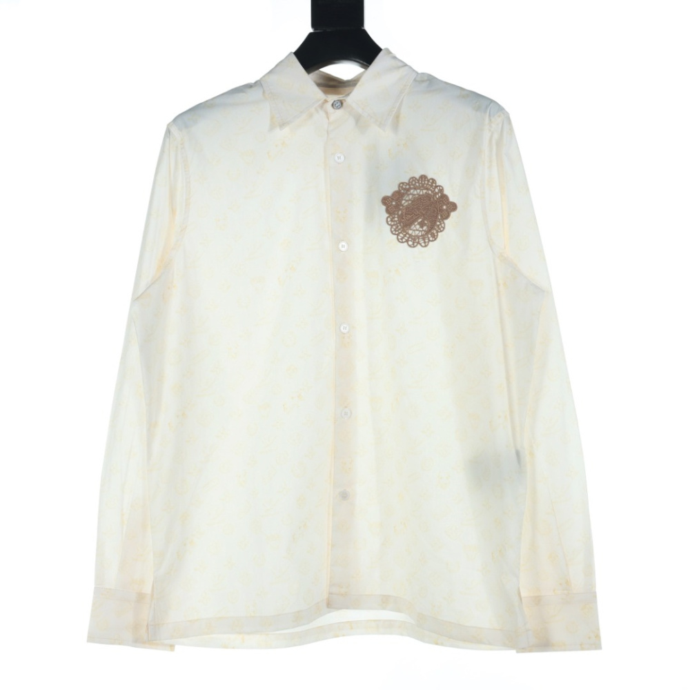 高仿LV*SS24系列1AFPZW聯名款長袖襯衫白色