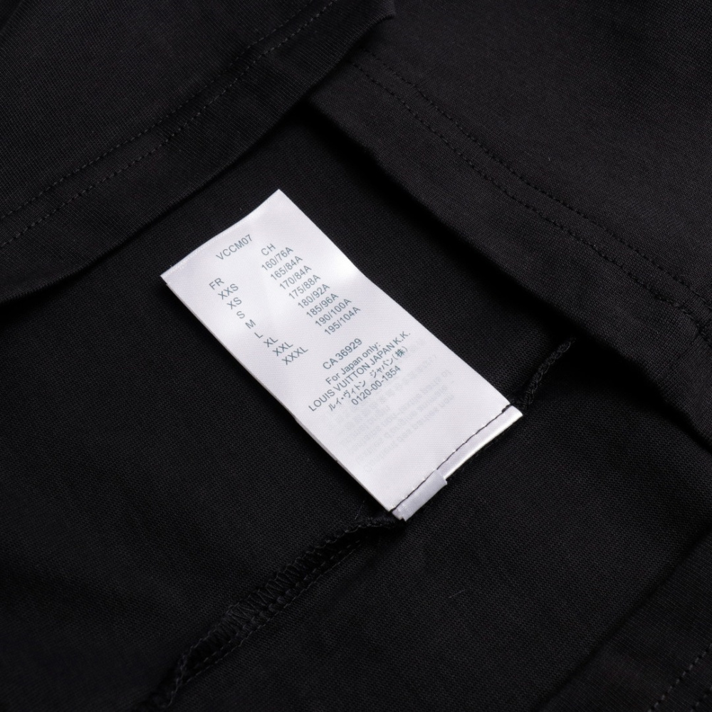 高仿LV*SS24系列1AFR0031保齡球塗層T恤黑色