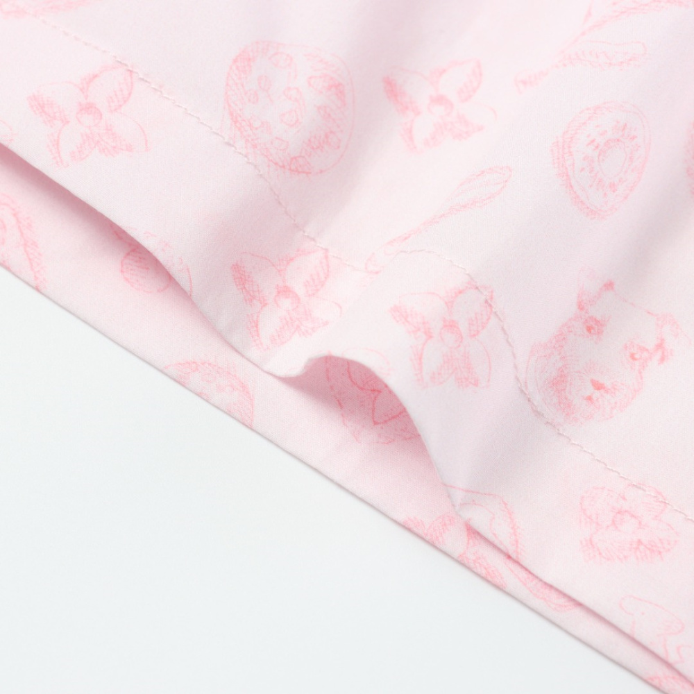 高仿LV*SS24系列1AFQ05聯名款長袖襯衫粉色