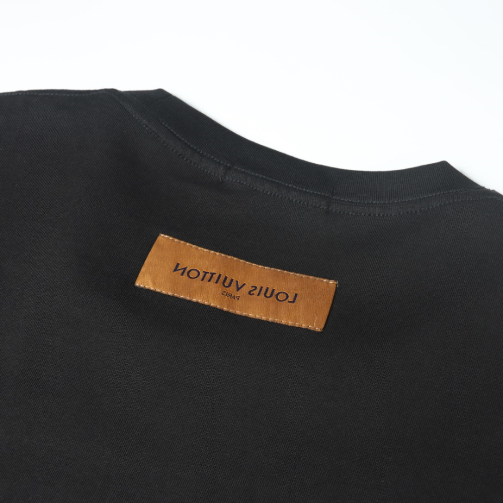 高仿LV*1AFR0049塗層LOGO短袖T恤白色