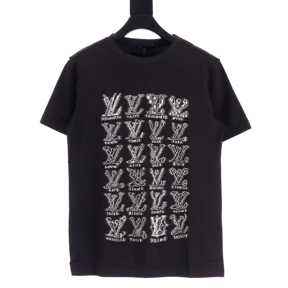 高仿LV*SS22系列1A8GV6多結構LOGOT恤黑色