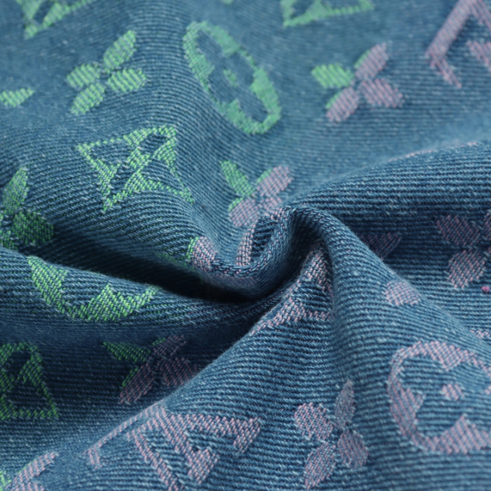 高仿LV*SS23系列1AB92X彩色提花牛仔套裝