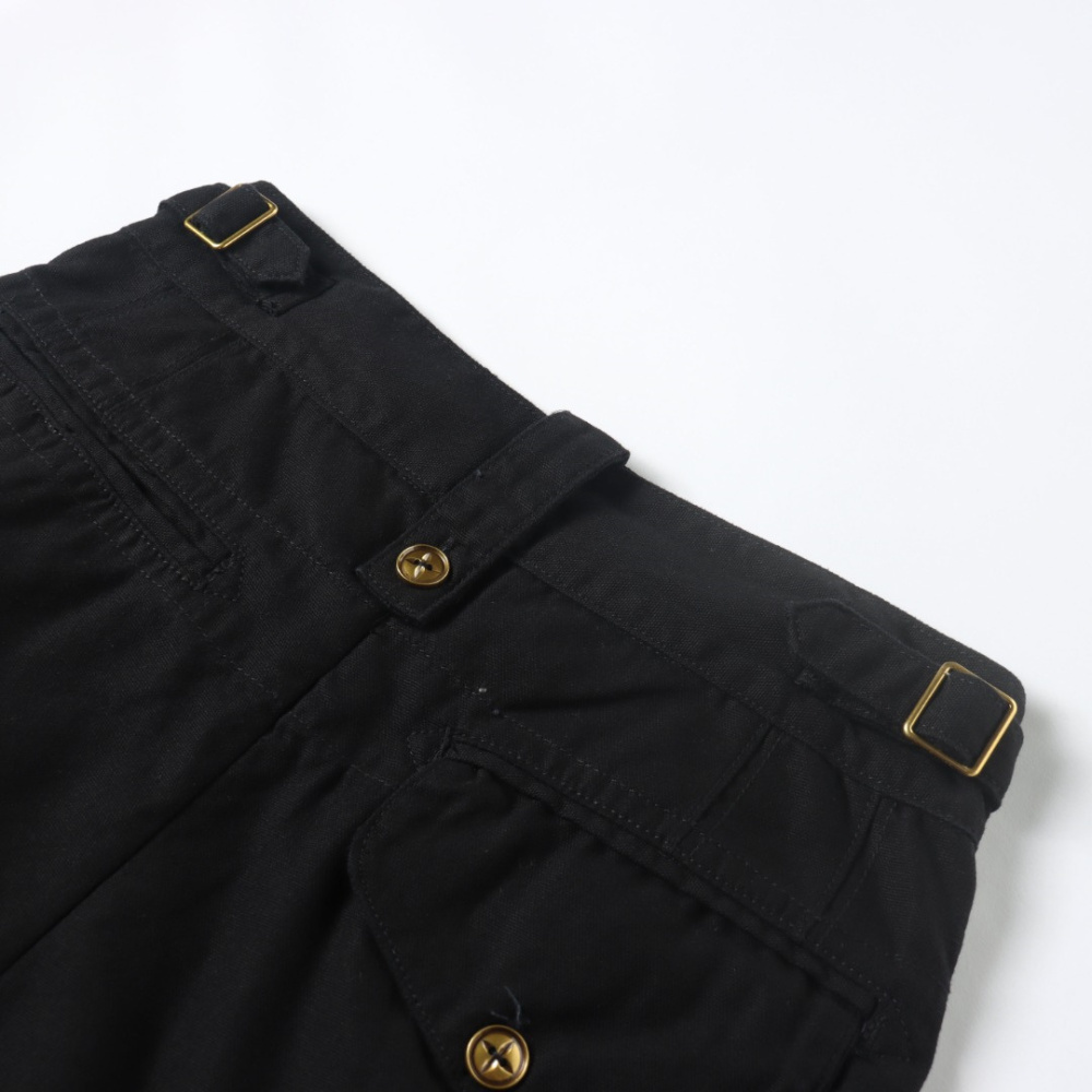 高仿LV*SS24系列1AFR0063金標LOGO工裝褲黑色