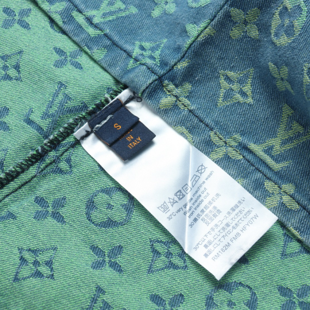 高仿LV*SS23系列1AB92X彩色提花牛仔套裝