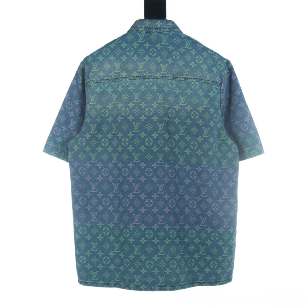 高仿LV*SS23系列1AB92X彩色提花牛仔套裝