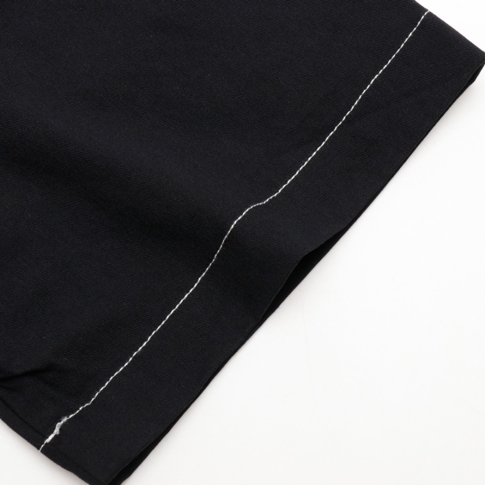 高仿LV*FW24系列1AFWTU字母刺繡襯衫黑色