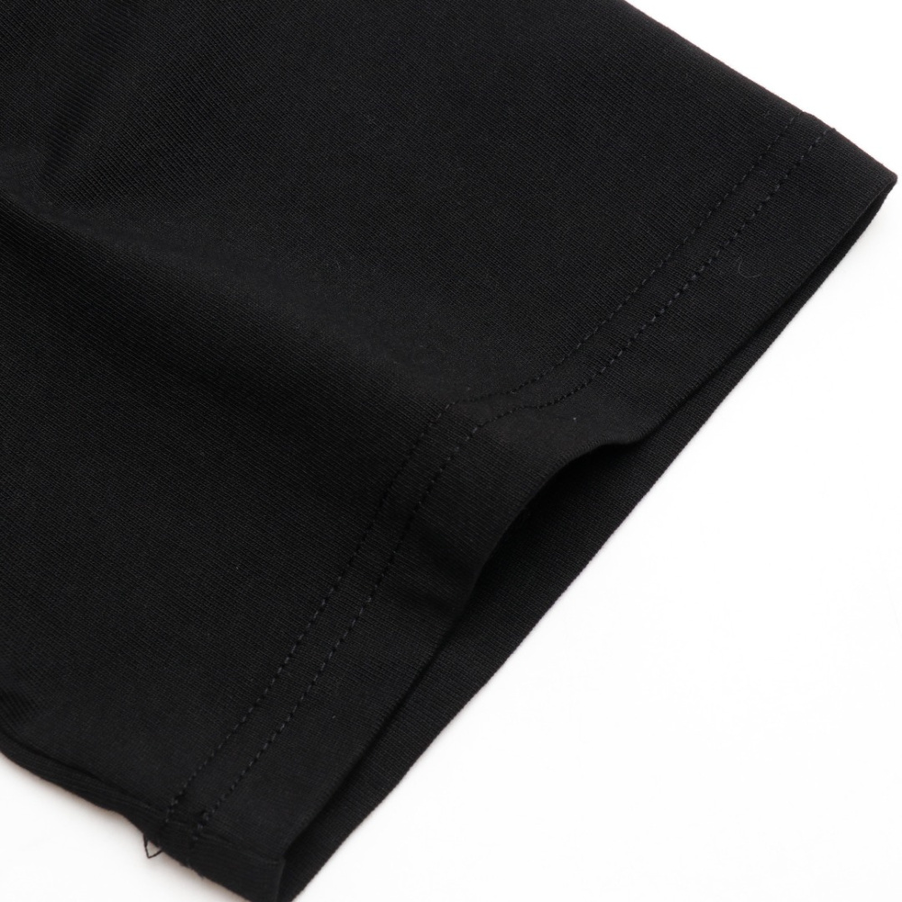 高仿LV*1AFR0059花朵字母刺繡短袖T恤黑色