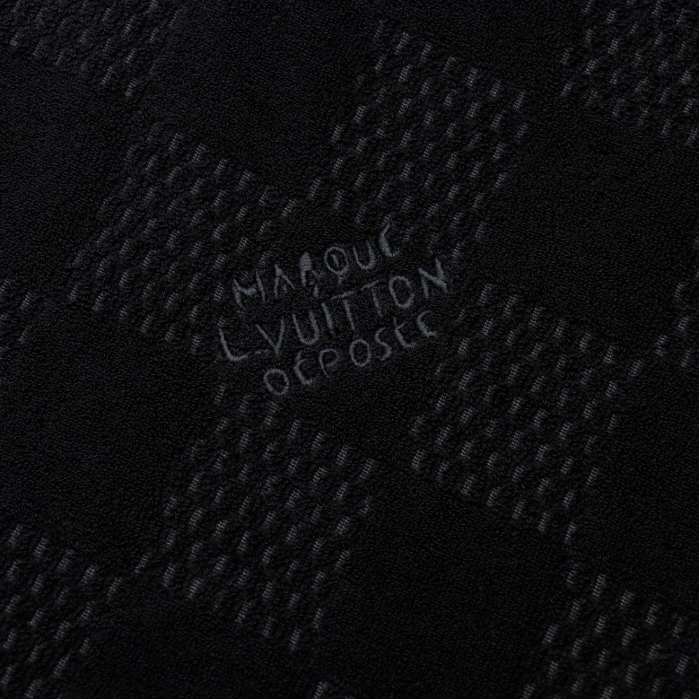 高仿LV*1AFR0056棋盤格短袖T恤黑色