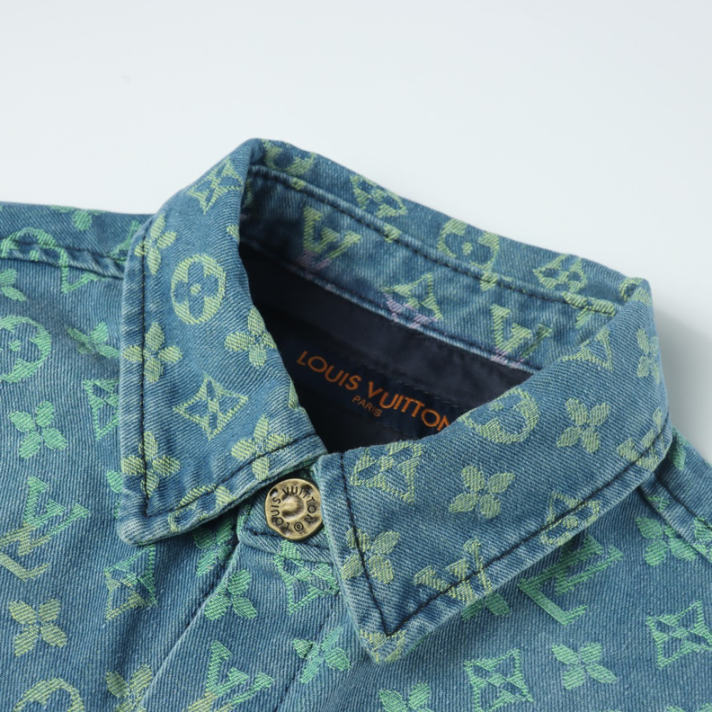 高仿LV*SS23系列1AB92X彩色提花牛仔套裝