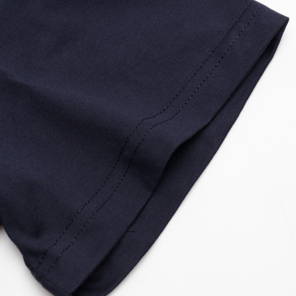 高仿LV*1AFR0058倒立字母印花短袖T恤黑色