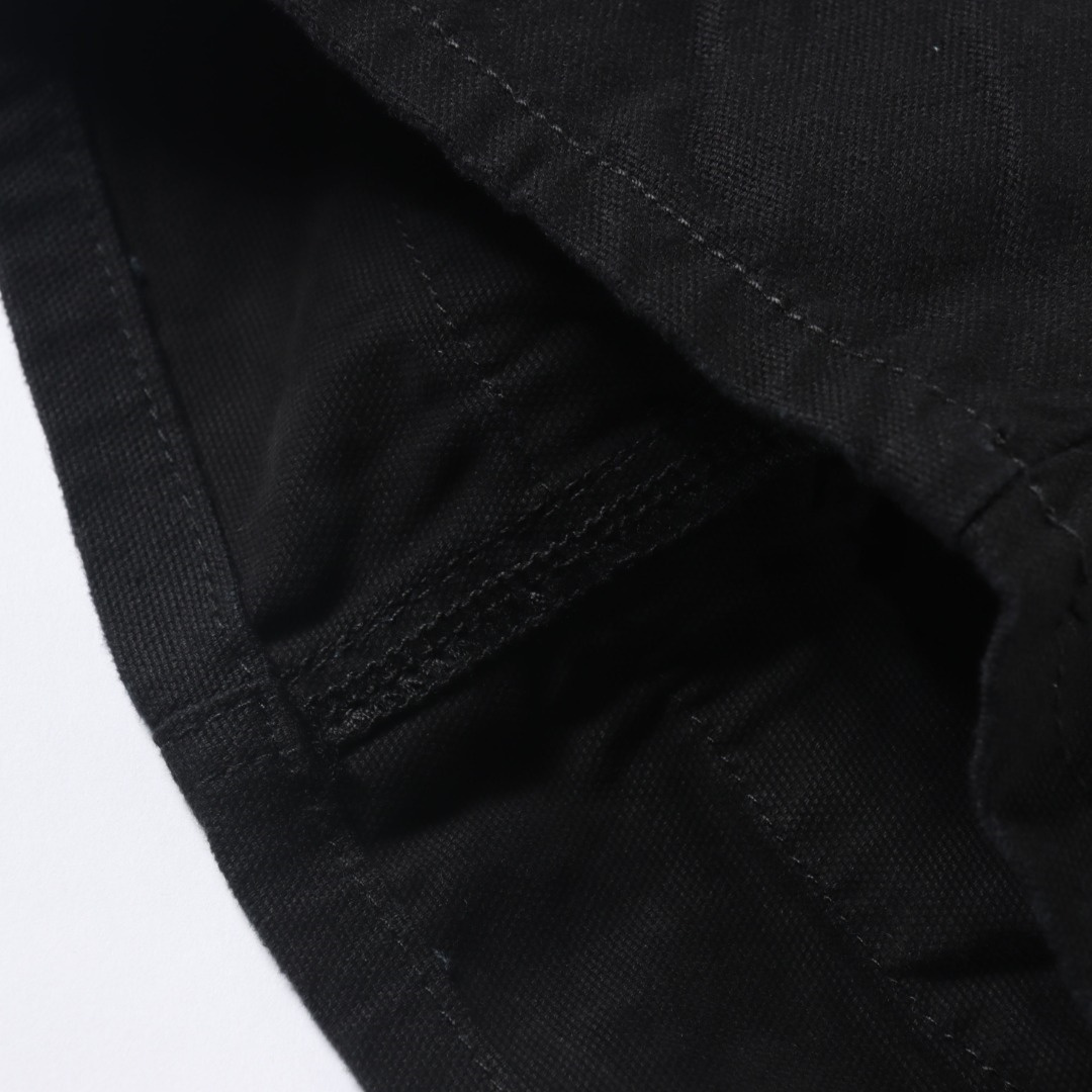 高仿LV*SS24系列1AFR0063金標LOGO工裝褲黑色